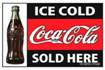 Sign 03 - Coca-Cola Ice Cold Sold Here - 550mm x 350mm